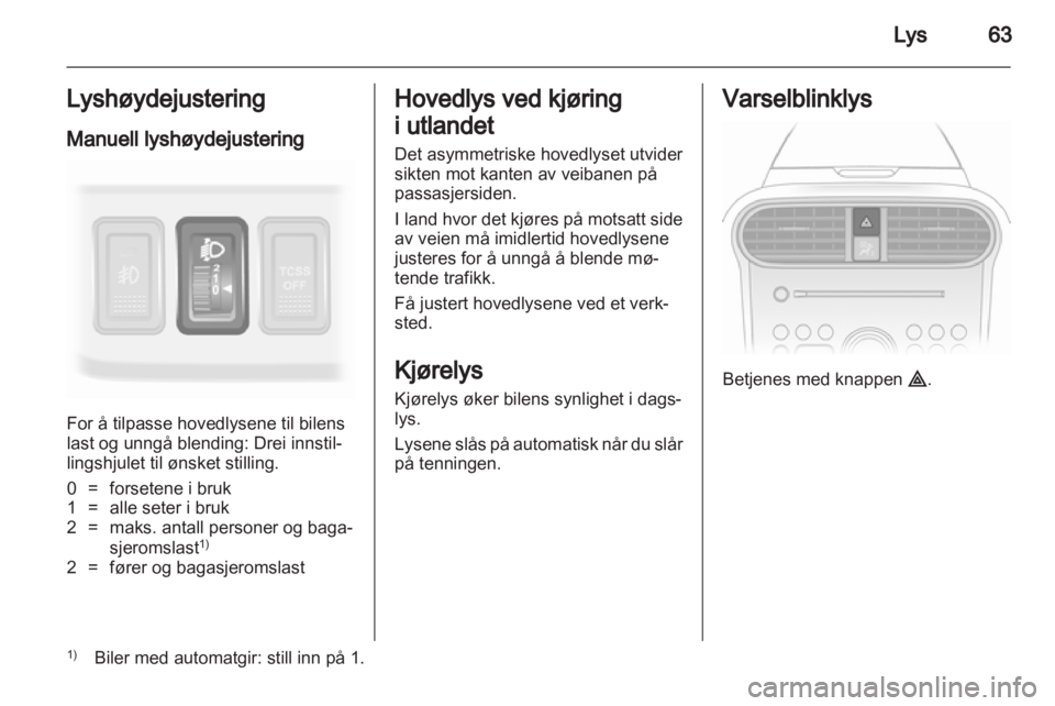 OPEL AGILA 2012  Instruksjonsbok 