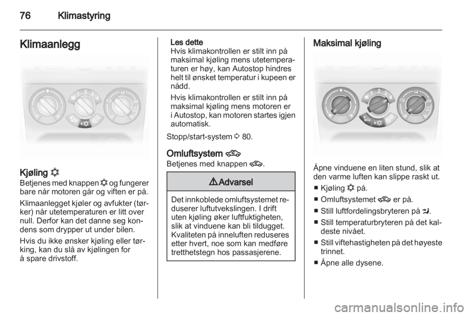 OPEL AGILA 2012  Instruksjonsbok 