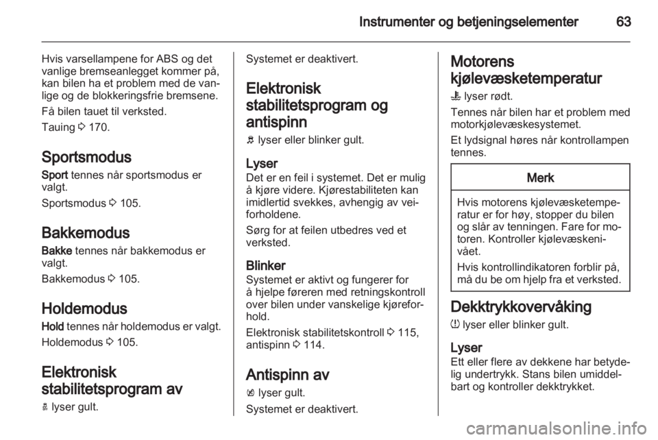 OPEL AMPERA 2012  Instruksjonsbok 