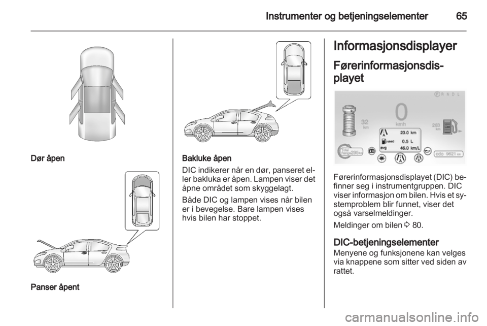 OPEL AMPERA 2012  Instruksjonsbok 