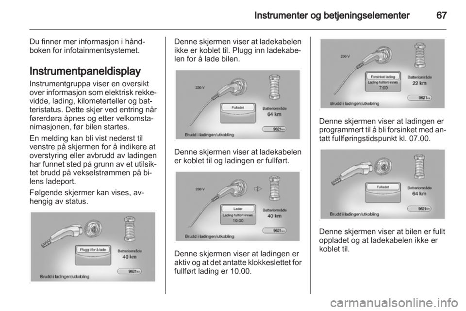 OPEL AMPERA 2012  Instruksjonsbok 