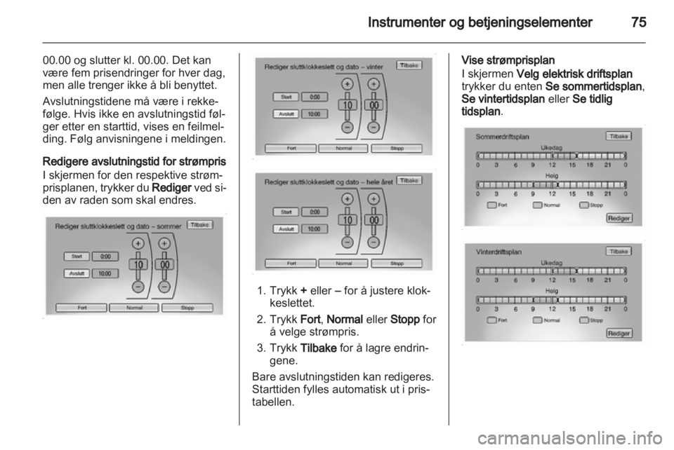 OPEL AMPERA 2012  Instruksjonsbok 