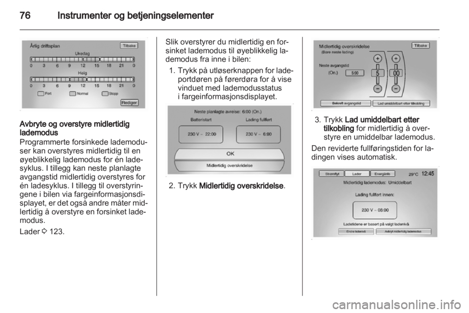 OPEL AMPERA 2012  Instruksjonsbok 