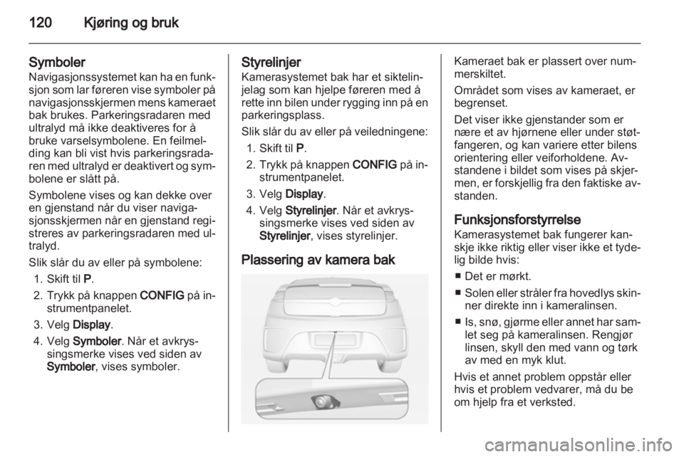 OPEL AMPERA 2012.5  Instruksjonsbok 