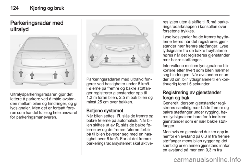 OPEL AMPERA 2013 Instruksjonsbok OPEL AMPERA 2013 Instruksjonsbok