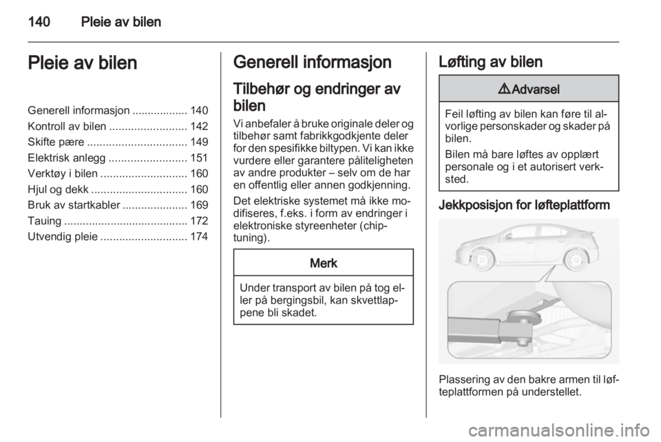 OPEL AMPERA 2013 Instruksjonsbok OPEL AMPERA 2013 Instruksjonsbok