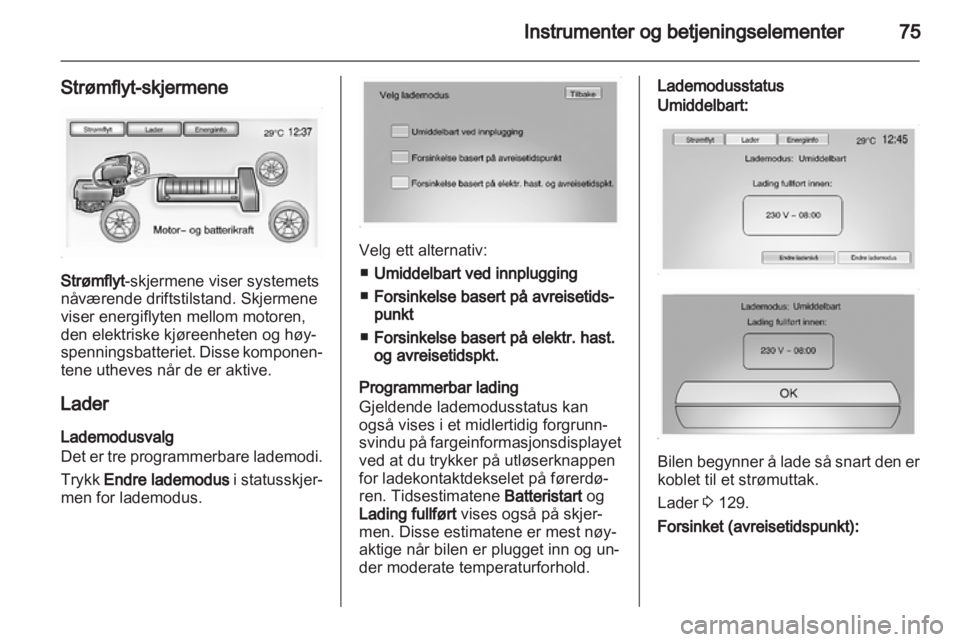 OPEL AMPERA 2013  Instruksjonsbok 