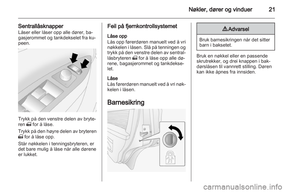 OPEL ANTARA 2011  Instruksjonsbok 