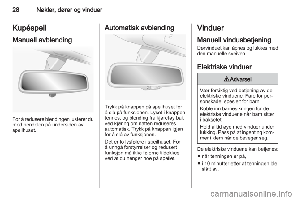 OPEL ANTARA 2011  Instruksjonsbok 