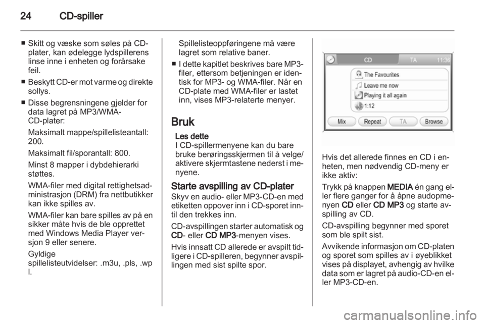 OPEL ANTARA 2012  Brukerhåndbok for infotainmentsystem 