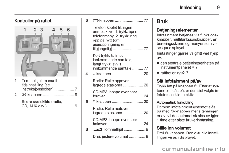 OPEL ANTARA 2012  Brukerhåndbok for infotainmentsystem 