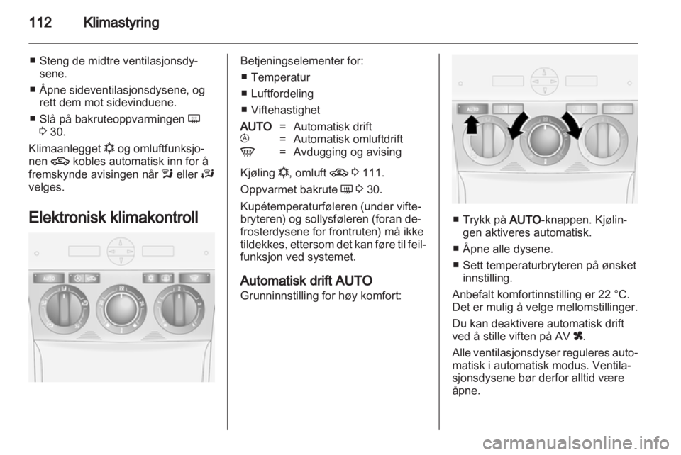 OPEL ANTARA 2012.5  Instruksjonsbok 