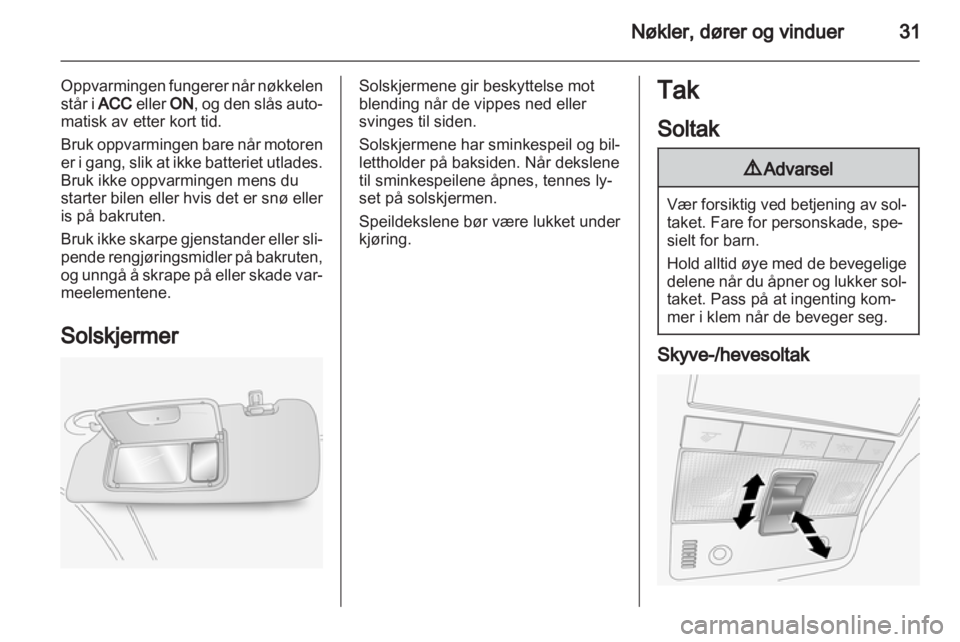 OPEL ANTARA 2012.5  Instruksjonsbok 