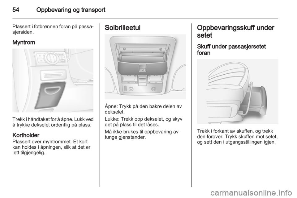 OPEL ANTARA 2012.5  Instruksjonsbok 