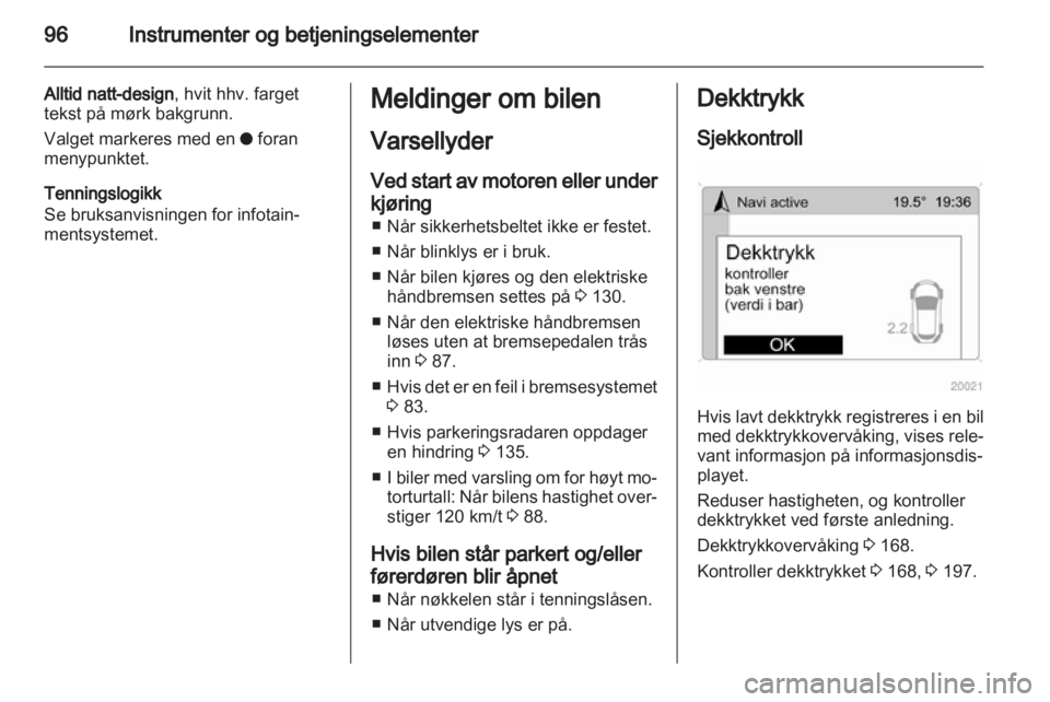 OPEL ANTARA 2012.5  Instruksjonsbok 