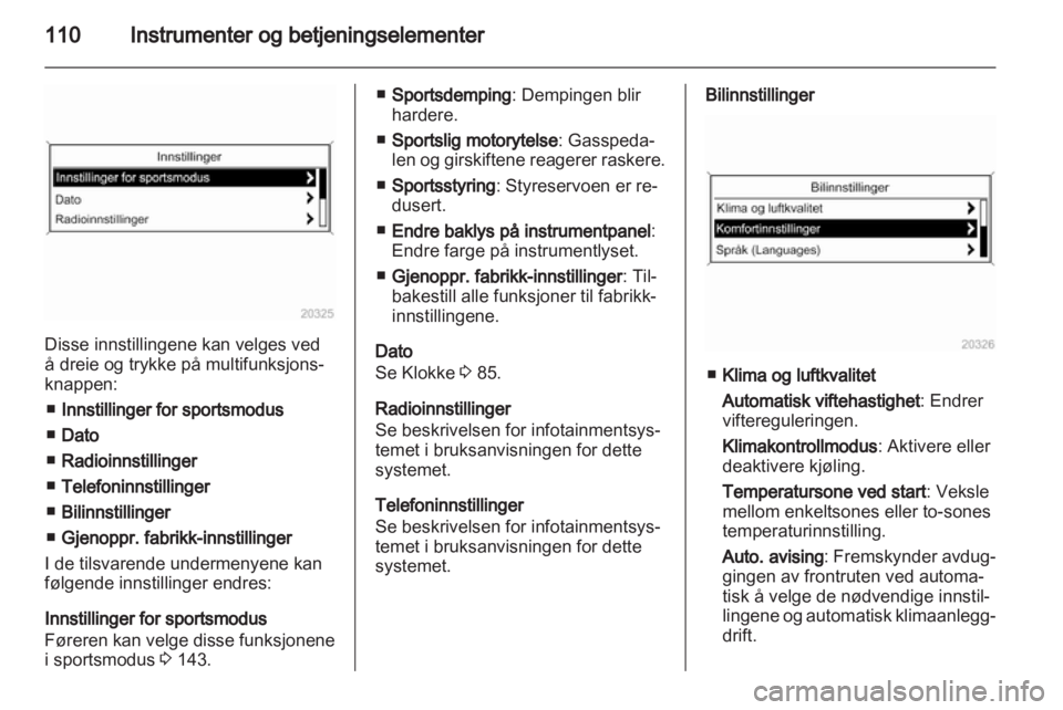 OPEL ASTRA J 2011  Instruksjonsbok 