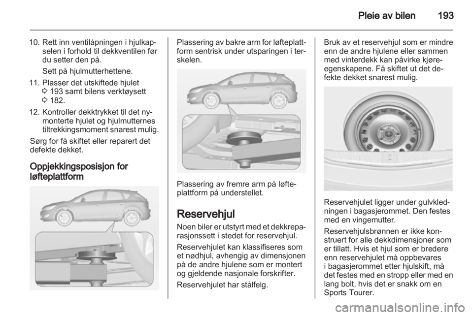 OPEL ASTRA J 2011.5  Instruksjonsbok 