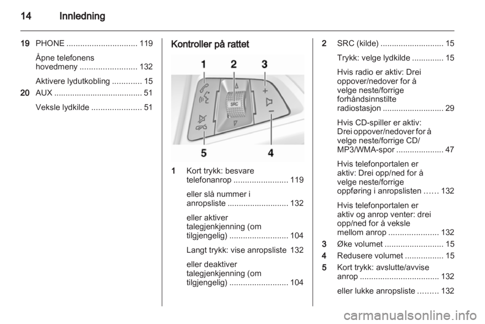 OPEL ASTRA J 2012  Brukerhåndbok for infotainmentsystem 