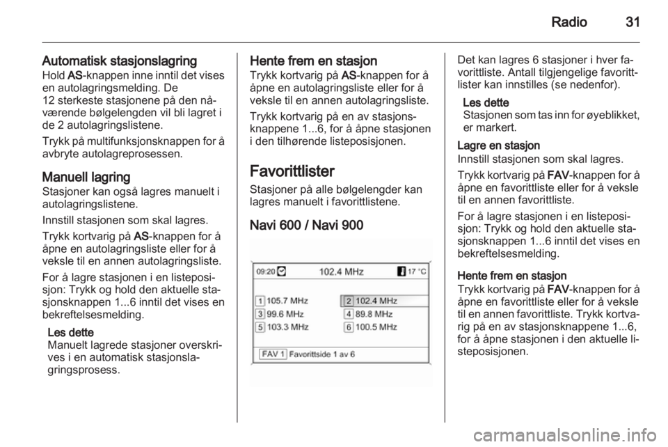 OPEL ASTRA J 2012  Brukerhåndbok for infotainmentsystem 