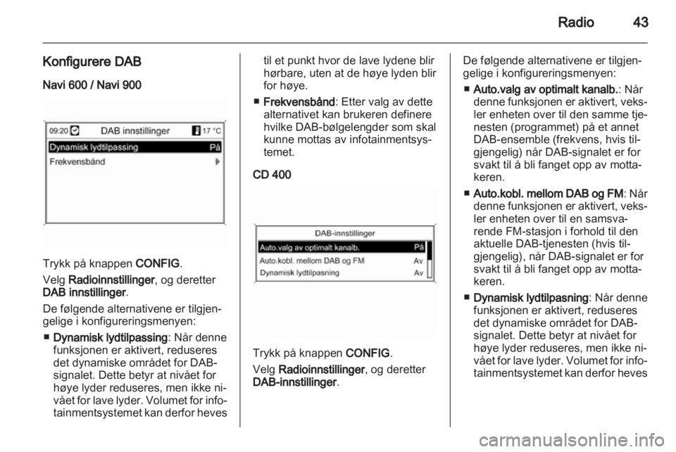 OPEL ASTRA J 2012  Brukerhåndbok for infotainmentsystem 