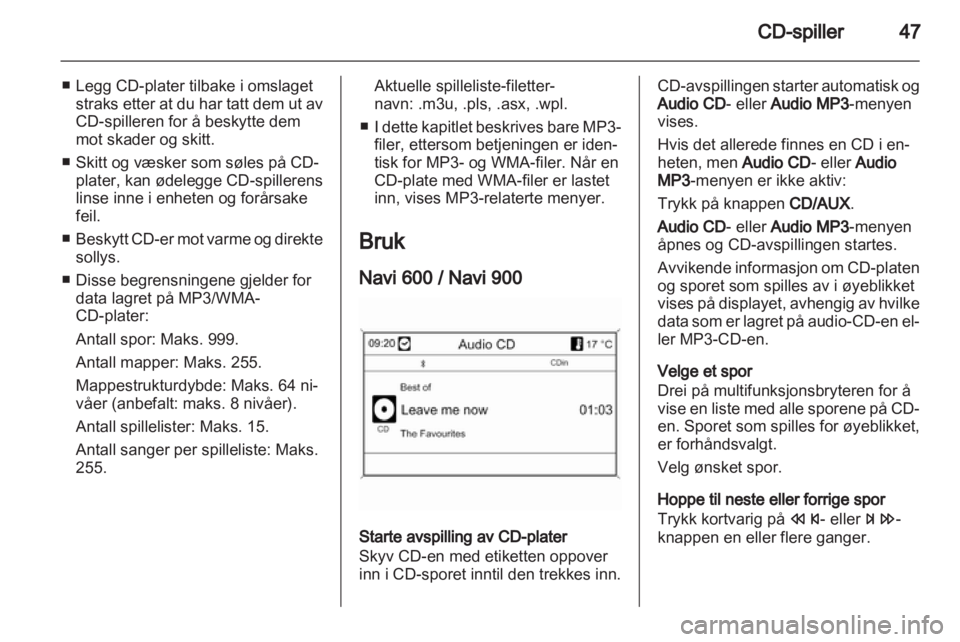 OPEL ASTRA J 2012  Brukerhåndbok for infotainmentsystem 