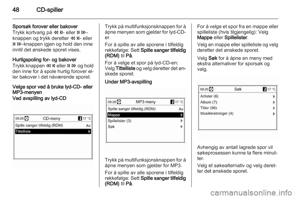 OPEL ASTRA J 2012  Brukerhåndbok for infotainmentsystem 