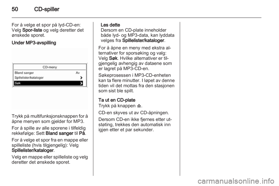 OPEL ASTRA J 2012  Brukerhåndbok for infotainmentsystem 