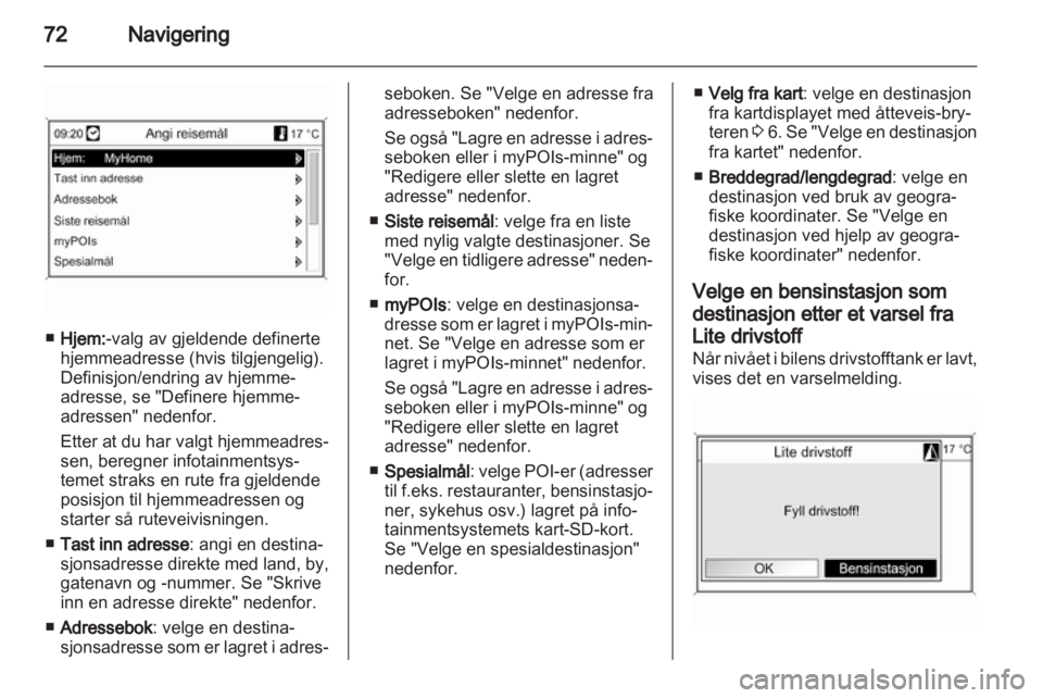 OPEL ASTRA J 2012  Brukerhåndbok for infotainmentsystem 