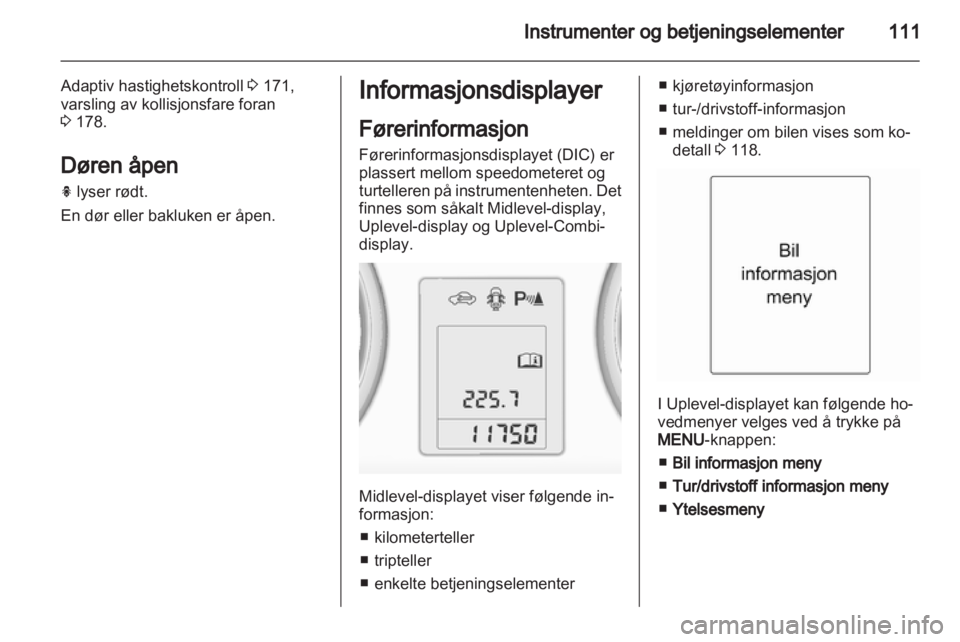 OPEL ASTRA J 2013  Instruksjonsbok 