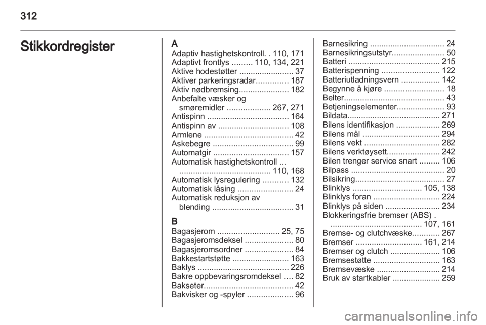 OPEL ASTRA J 2013  Instruksjonsbok 