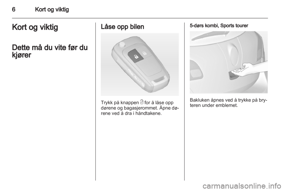 OPEL ASTRA J 2013  Instruksjonsbok 