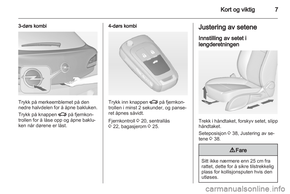 OPEL ASTRA J 2013  Instruksjonsbok 