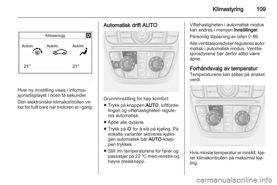 OPEL ASTRA J GTC 2012  Instruksjonsbok 