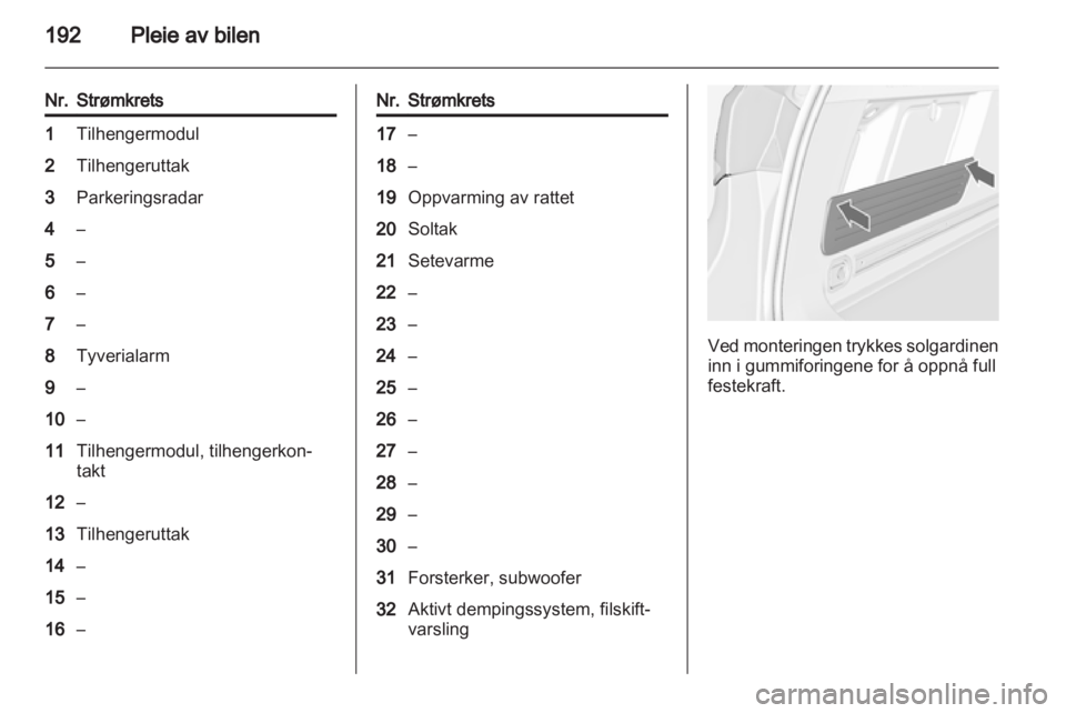 OPEL ASTRA J HB5 & ST 2012 Instruksjonsbok OPEL ASTRA J HB5 & ST 2012 Instruksjonsbok