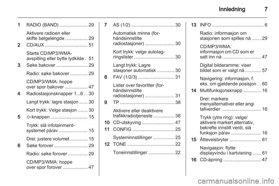 OPEL CASCADA 2013.5  Brukerhåndbok for infotainmentsystem 