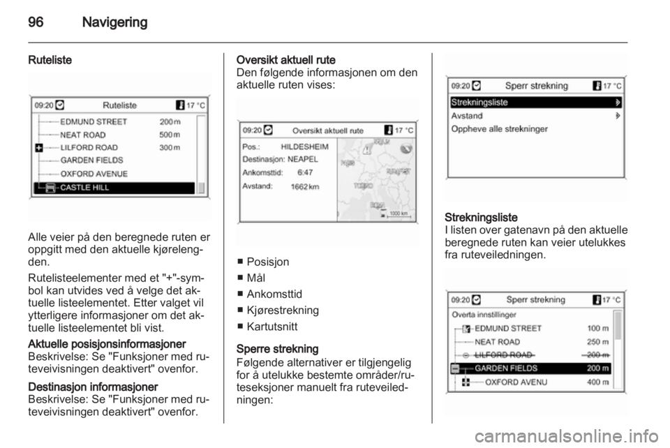 OPEL CASCADA 2013.5 Brukerhåndbok for infotainmentsystem OPEL CASCADA 2013.5 Brukerhåndbok for infotainmentsystem