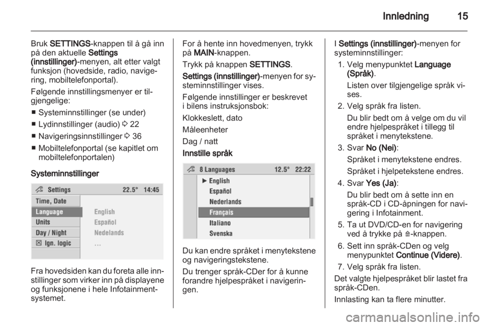 OPEL CORSA 2010.5  Brukerhåndbok for infotainmentsystem 