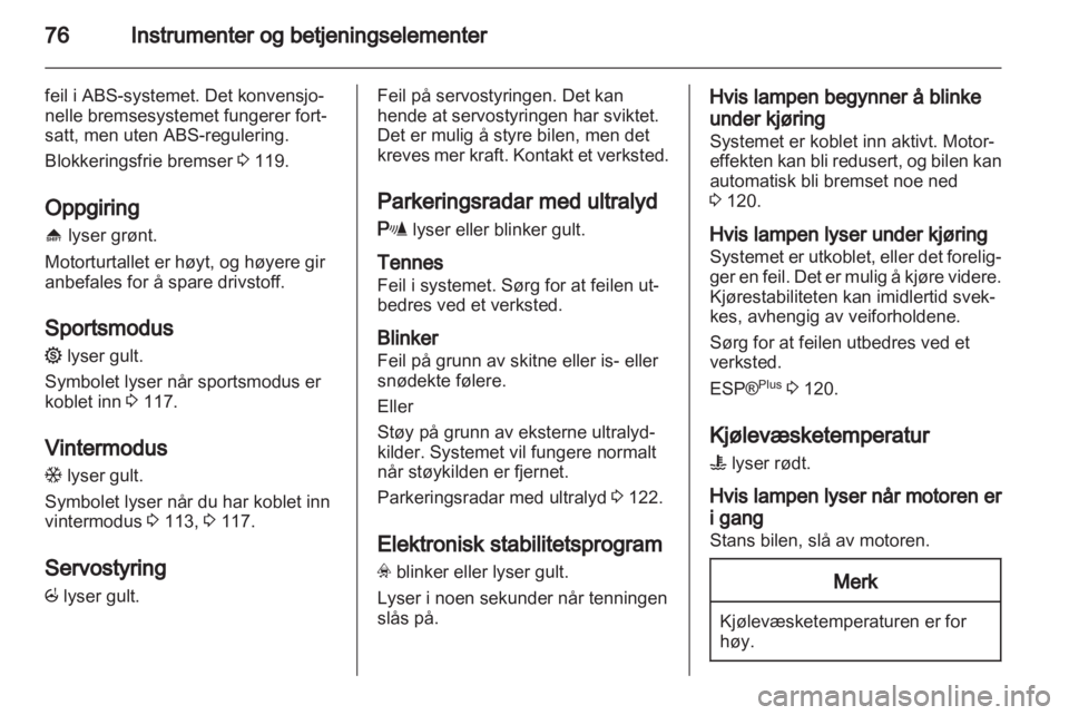 OPEL CORSA 2010.5 Instruksjonsbok OPEL CORSA 2010.5 Instruksjonsbok