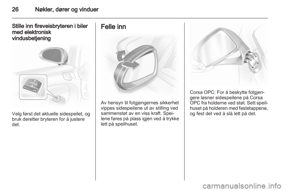 OPEL CORSA 2011  Instruksjonsbok 