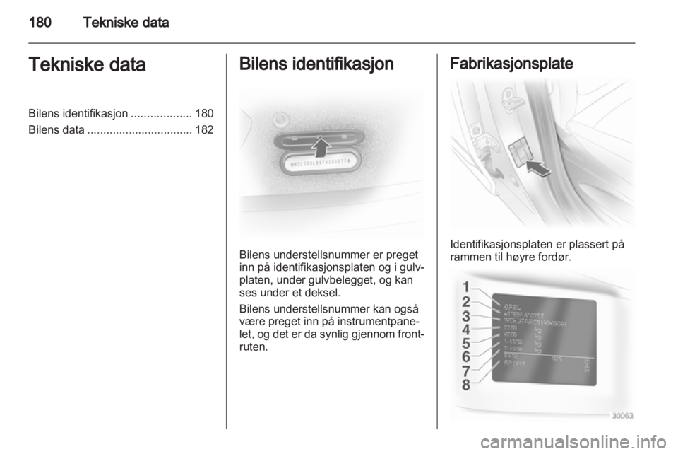 OPEL CORSA 2012  Instruksjonsbok 