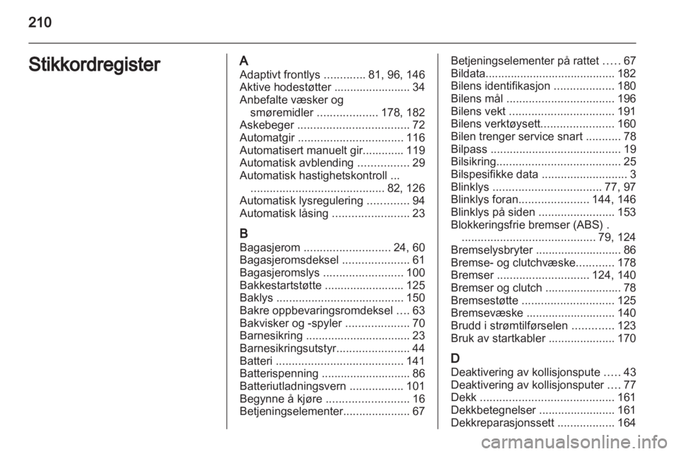 OPEL CORSA 2012  Instruksjonsbok 