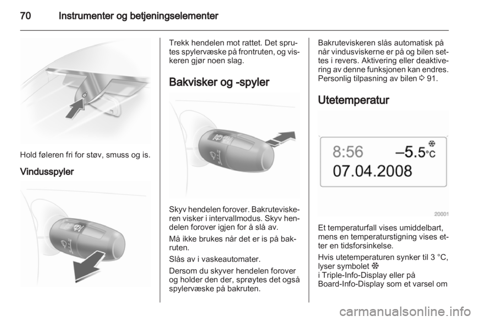 OPEL CORSA 2012 Instruksjonsbok OPEL CORSA 2012 Instruksjonsbok