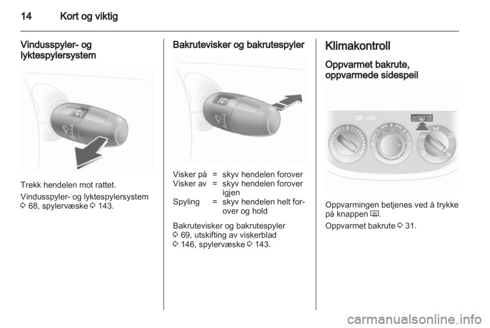 OPEL CORSA 2013  Instruksjonsbok 