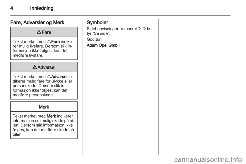 OPEL INSIGNIA 2010  Instruksjonsbok 