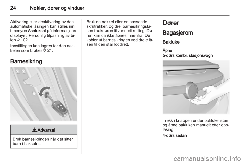 OPEL INSIGNIA 2011  Instruksjonsbok 