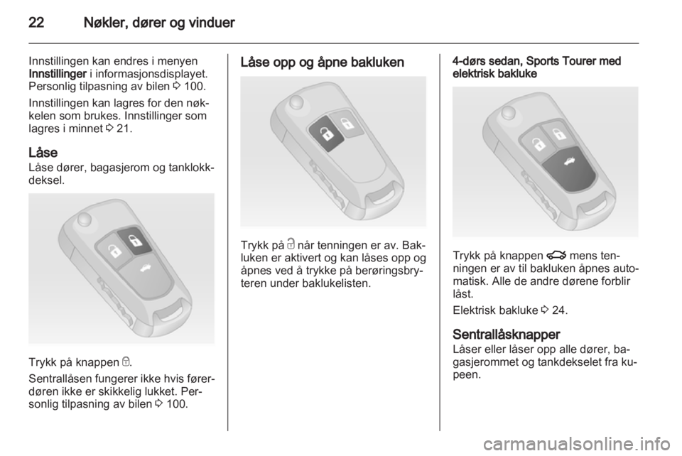 OPEL INSIGNIA 2012  Instruksjonsbok 