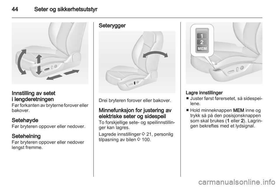 OPEL INSIGNIA 2012  Instruksjonsbok 