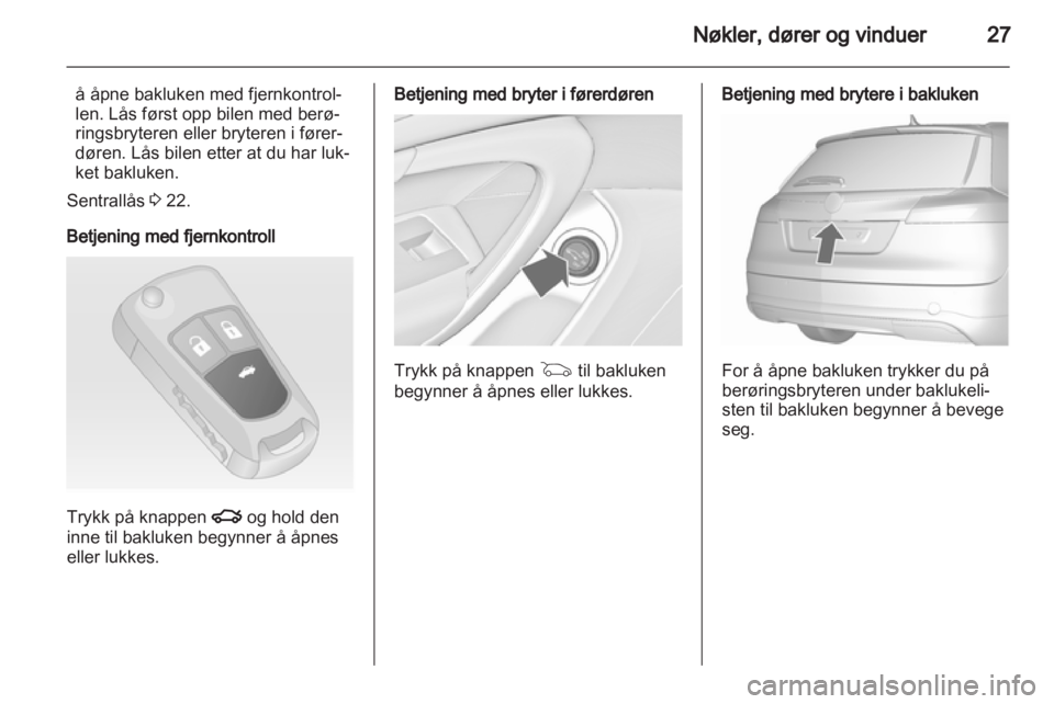 OPEL INSIGNIA 2013.5  Instruksjonsbok 