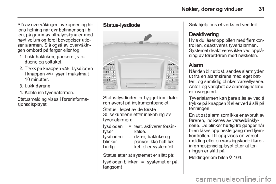 OPEL INSIGNIA 2013.5  Instruksjonsbok 