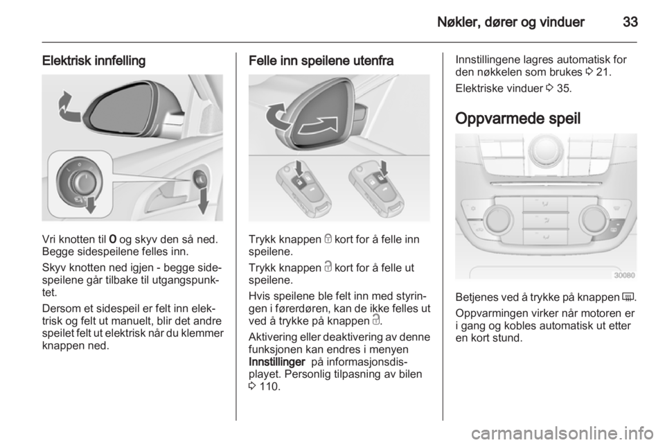 OPEL INSIGNIA 2013.5  Instruksjonsbok 